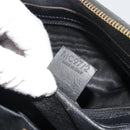 CELINE Macadam Canvas Hand Bag PVC Leather Black Gold Auth mr2677-12