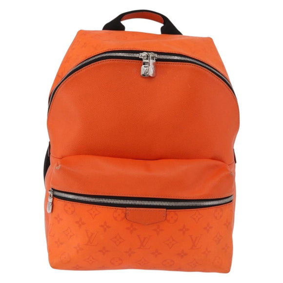 LOUIS VUITTON Tiger Lama Monogram Discovery Backpack Orange M30410 Auth mr2678
