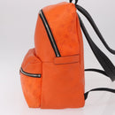 LOUIS VUITTON Tiger Lama Monogram Discovery Backpack Orange M30410 Auth mr2678-3