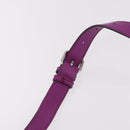 FENDI Zucca Canvas Hand Bag Vinyl Leather 2way Purple Silver Auth mr2679A-9