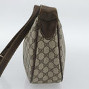 GUCCI GG Supreme Web Sherry Line Bag PVC Beige Gold 10 01 3840 Auth mr2681-4