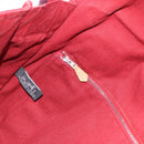 HERMES Bathas Shoulder Bag Canvas Red Silver Auth mr2683-20