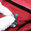 HERMES Bathas Shoulder Bag Canvas Red Silver Auth mr2683-22