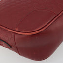 GUCCI Micro GG Canvas Guccissima Bag Leather Red Gold 449413 Auth mr2685-17