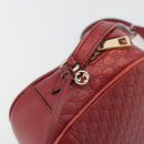GUCCI Micro GG Canvas Guccissima Bag Leather Red Gold 449413 Auth mr2685-9
