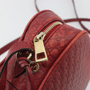GUCCI Micro GG Canvas Guccissima Bag Leather Red Gold 449413 Auth mr2685-18