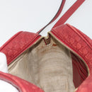 GUCCI Micro GG Canvas Guccissima Bag Leather Red Gold 449413 Auth mr2685-20
