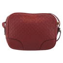 GUCCI Micro GG Canvas Guccissima Bag Leather Red Gold 449413 Auth mr2685-2
