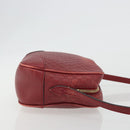 GUCCI Micro GG Canvas Guccissima Bag Leather Red Gold 449413 Auth mr2685-3
