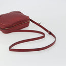 GUCCI Micro GG Canvas Guccissima Bag Leather Red Gold 449413 Auth mr2685-7