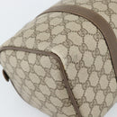GUCCI GG Supreme Web Sherry Line Boston Bag PVC Beige Gold 58 02 007 Auth mr2687-17