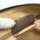 GUCCI GG Supreme Web Sherry Line Boston Bag PVC Beige Gold 58 02 007 Auth mr2687-12