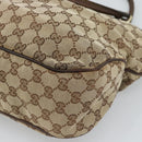 GUCCI GG Canvas Hand Bag Beige Gold 145818 Auth mr2688-12