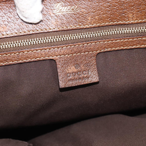GUCCI GG Canvas Hand Bag Beige Gold 145818 Auth mr2688