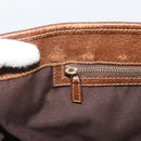 GUCCI GG Canvas Hand Bag Beige Gold 145818 Auth mr2688-18