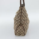 GUCCI GG Canvas Hand Bag Beige Gold 145818 Auth mr2688-5