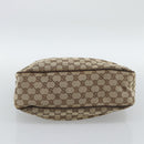 GUCCI GG Canvas Hand Bag Beige Gold 145818 Auth mr2688-9