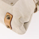 LOUIS VUITTON Cruise line Glove shopper MM Bag Canvas Beige M95114 Auth mr2692A-14