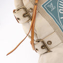 LOUIS VUITTON Cruise line Glove shopper MM Bag Canvas Beige M95114 Auth mr2692A-17