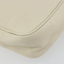 GUCCI Shoulder Bag Leather White Gold 308364 Auth mr2693-13