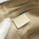 GUCCI Shoulder Bag Leather White Gold 308364 Auth mr2693-15