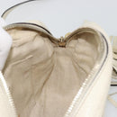 GUCCI Shoulder Bag Leather White Gold 308364 Auth mr2693-17