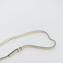 GUCCI Shoulder Bag Leather White Gold 308364 Auth mr2693-8