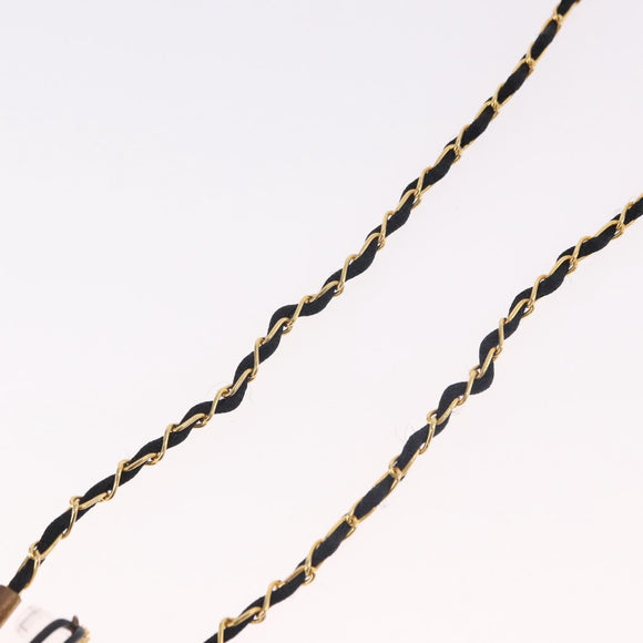 CHANEL Perfume Necklace Metal Gold CC Auth mr2694