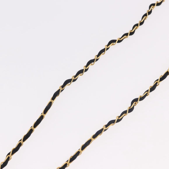 CHANEL Perfume Necklace Metal Gold CC Auth mr2694