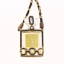 CHANEL Perfume Necklace Metal Gold CC Auth mr2694-14