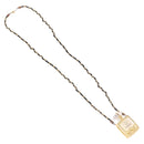 CHANEL Perfume Necklace Metal Gold CC Auth mr2694-2