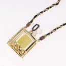 CHANEL Perfume Necklace Metal Gold CC Auth mr2694-9