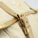 PRADA Shoulder Bag Nylon Gold Auth mr2696-9