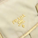 PRADA Shoulder Bag Nylon Gold Auth mr2696-18