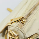 PRADA Shoulder Bag Nylon Gold Auth mr2696-21