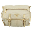 PRADA Shoulder Bag Nylon Gold Auth mr2696-13