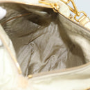 PRADA Shoulder Bag Nylon Gold Auth mr2696-23