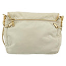 PRADA Shoulder Bag Nylon Gold Auth mr2696-2