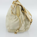 PRADA Shoulder Bag Nylon Gold Auth mr2696-3
