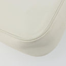 GUCCI Bamboo Shoulder Bag Leather White Silver 001 3870 Auth mr2697-16