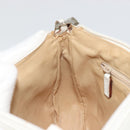 GUCCI Bamboo Shoulder Bag Leather White Silver 001 3870 Auth mr2697-20