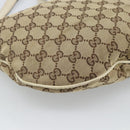 GUCCI GG Canvas Newbrit Shoulder Bag Beige Gold 169998 Auth mr2699A-11