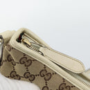 GUCCI GG Canvas Newbrit Shoulder Bag Beige Gold 169998 Auth mr2699A-14