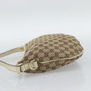 GUCCI GG Canvas Newbrit Shoulder Bag Beige Gold 169998 Auth mr2699A-4