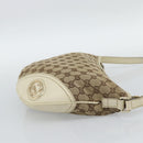 GUCCI GG Canvas Newbrit Shoulder Bag Beige Gold 169998 Auth mr2699A-5