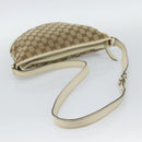 GUCCI GG Canvas Newbrit Shoulder Bag Beige Gold 169998 Auth mr2699A-7