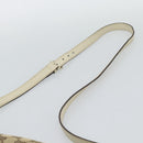 GUCCI GG Canvas Newbrit Shoulder Bag Beige Gold 169998 Auth mr2699A-8