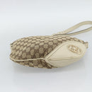 GUCCI GG Canvas Newbrit Shoulder Bag Beige Gold 169998 Auth mr2699A-9