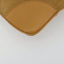 GUCCI Bamboo Shoulder Bag Suede Leather Brown Gold 001 4060 Auth mr2700A-11