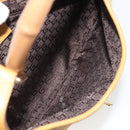 GUCCI Bamboo Shoulder Bag Suede Leather Brown Gold 001 4060 Auth mr2700A-18
